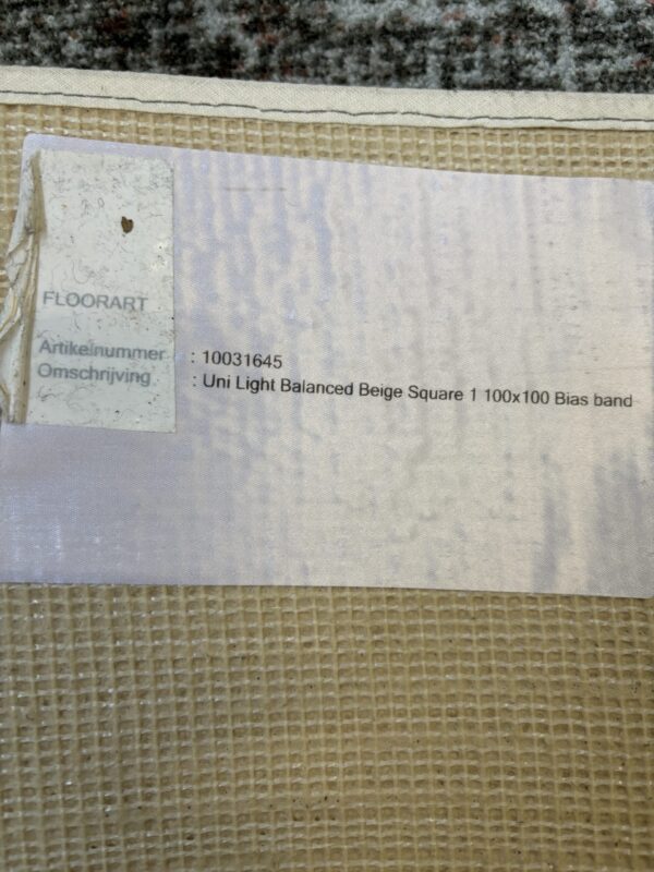 (v) Karpet Square Beige 100 x 100 cm - Afbeelding 3