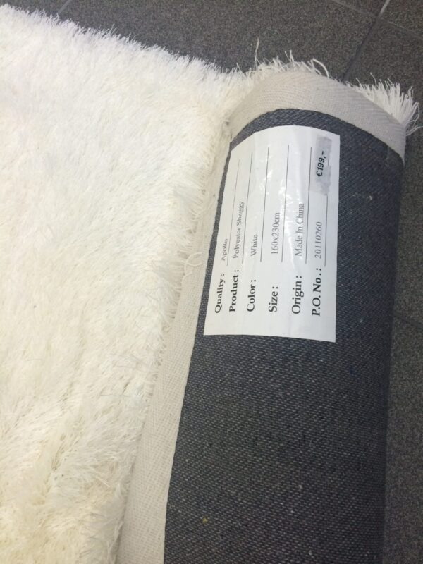 Alaska White van € 199-, voor € 120 (Laatste) karpet voelt erg zacht aan. 160 x 230 cm - Afbeelding 4
