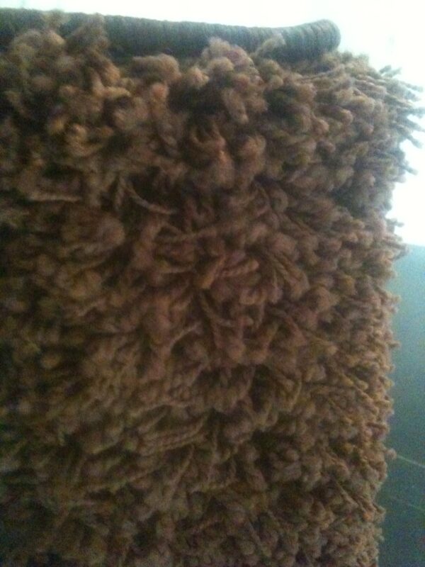 Hoogpolig karpet 170 x 230 cm Bruin - Afbeelding 4