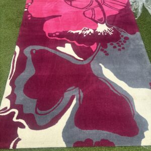 (n)Brinker 140 x 200 cm Paars/Ivory/roze gemeleerd  van € 199 voor € 30 ( paar kleine vlekjes bij productie )